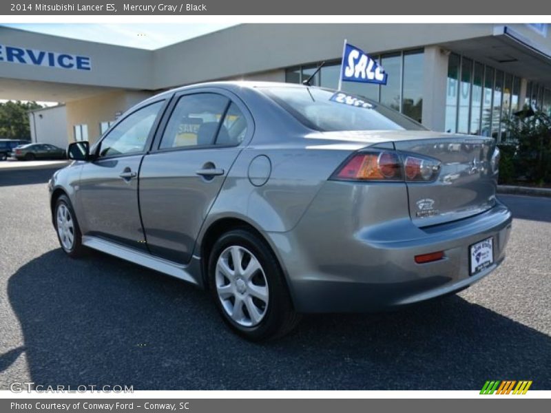 Mercury Gray / Black 2014 Mitsubishi Lancer ES