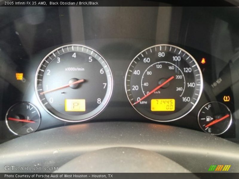 Black Obsidian / Brick/Black 2005 Infiniti FX 35 AWD