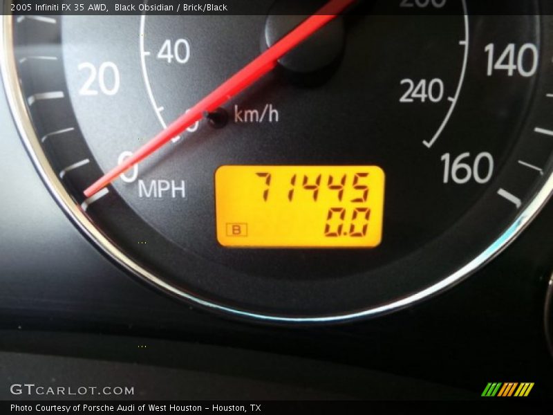 Black Obsidian / Brick/Black 2005 Infiniti FX 35 AWD