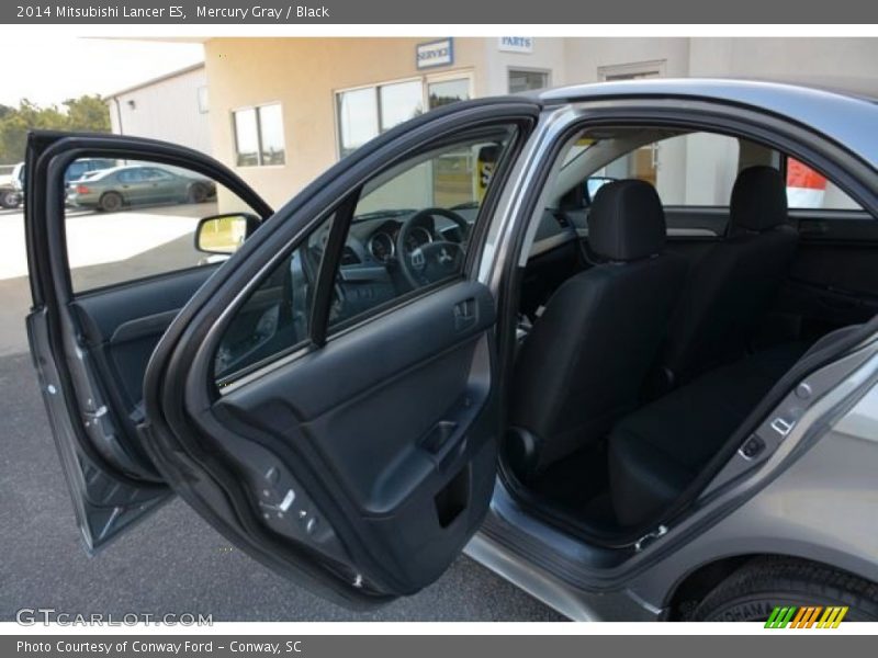 Mercury Gray / Black 2014 Mitsubishi Lancer ES