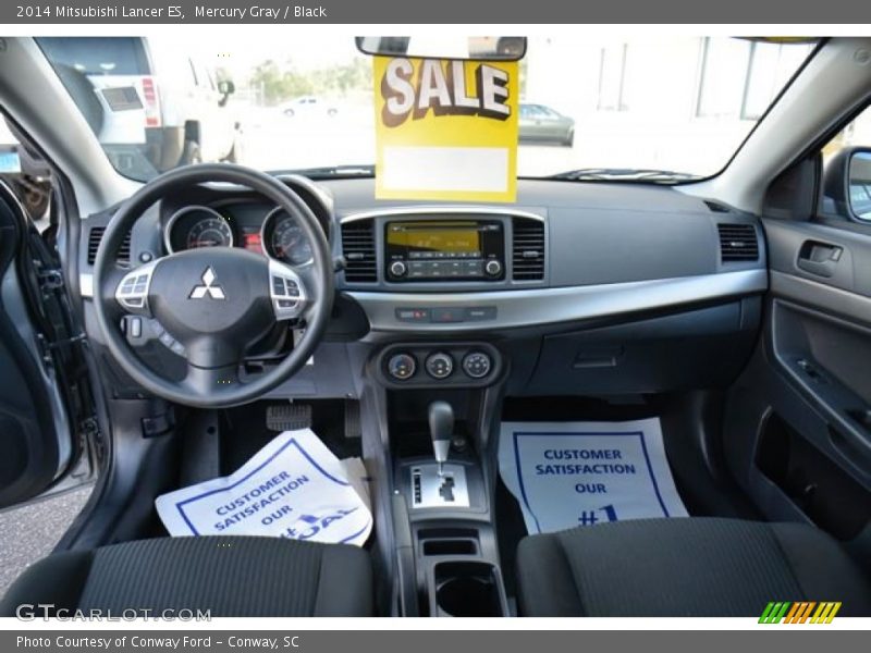Mercury Gray / Black 2014 Mitsubishi Lancer ES