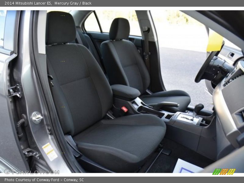 Mercury Gray / Black 2014 Mitsubishi Lancer ES