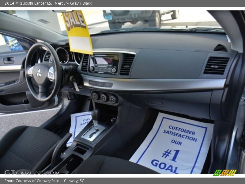 Mercury Gray / Black 2014 Mitsubishi Lancer ES