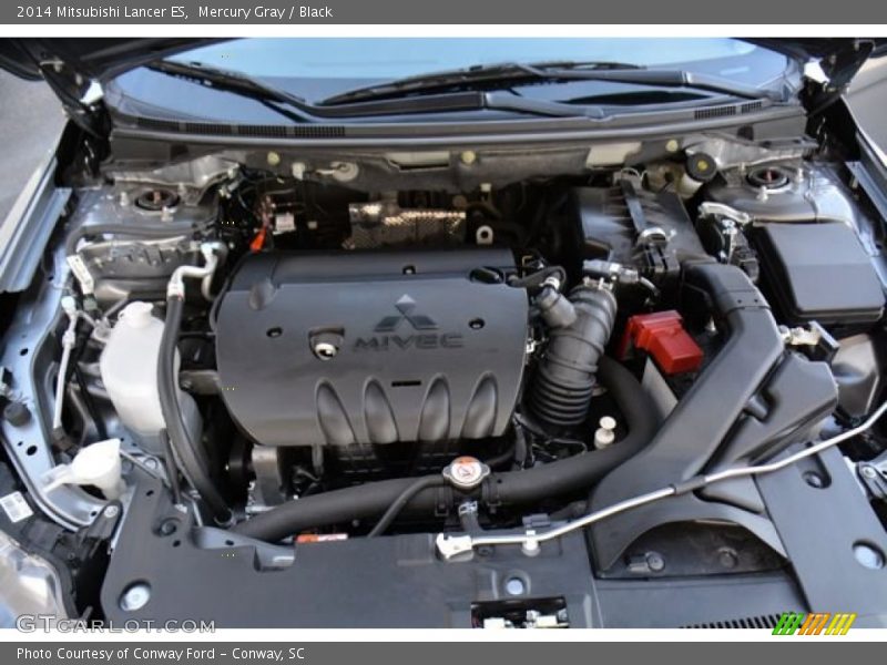 Mercury Gray / Black 2014 Mitsubishi Lancer ES
