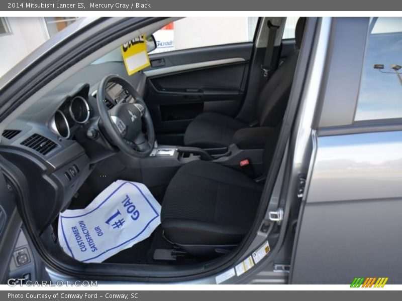 Mercury Gray / Black 2014 Mitsubishi Lancer ES