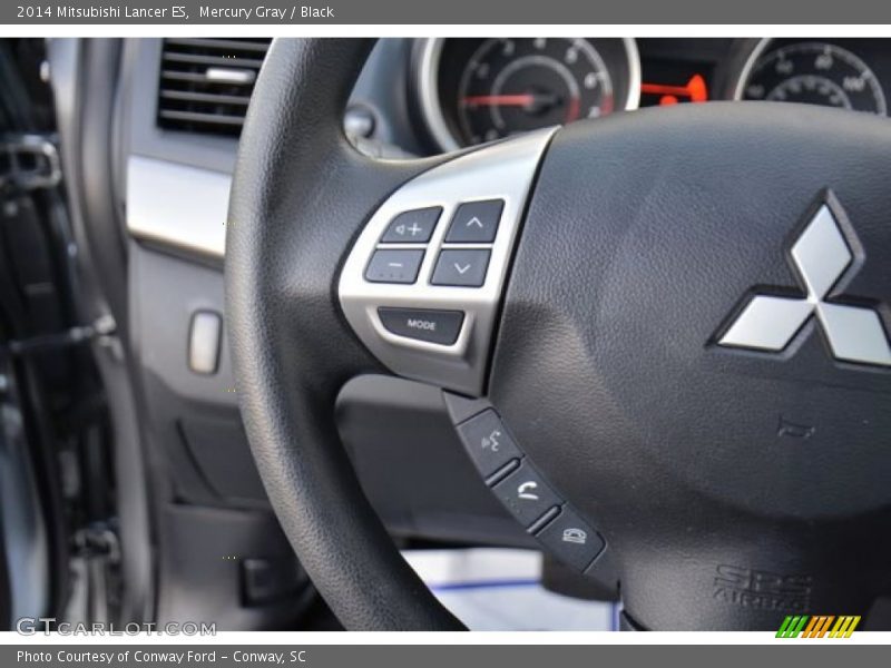 Mercury Gray / Black 2014 Mitsubishi Lancer ES