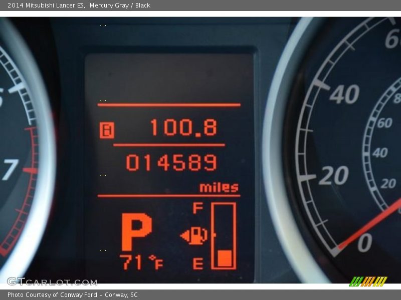 Mercury Gray / Black 2014 Mitsubishi Lancer ES