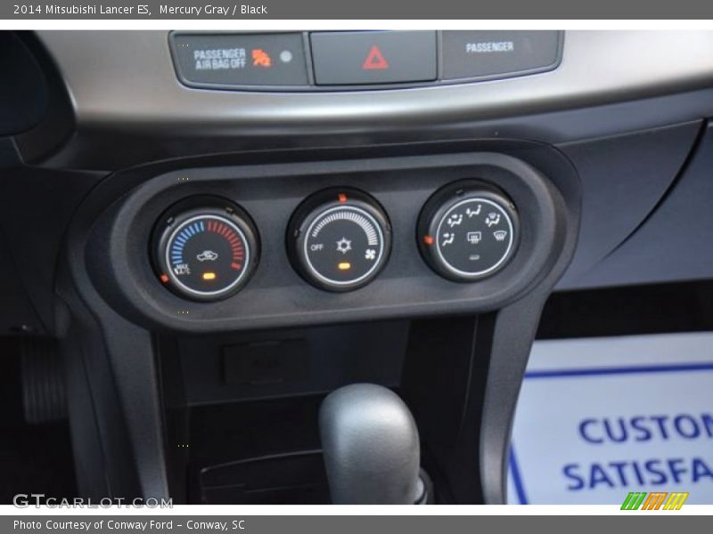Mercury Gray / Black 2014 Mitsubishi Lancer ES