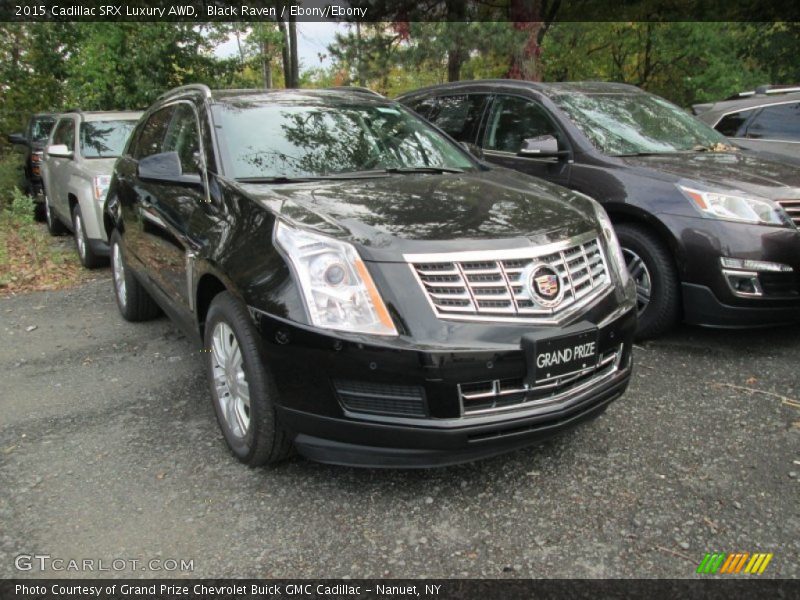 Black Raven / Ebony/Ebony 2015 Cadillac SRX Luxury AWD