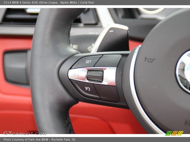 Alpine White / Coral Red 2014 BMW 4 Series 428i xDrive Coupe