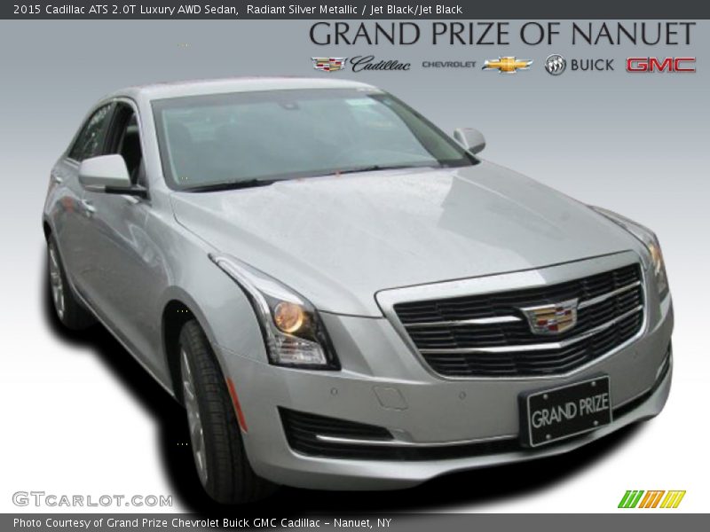 Radiant Silver Metallic / Jet Black/Jet Black 2015 Cadillac ATS 2.0T Luxury AWD Sedan