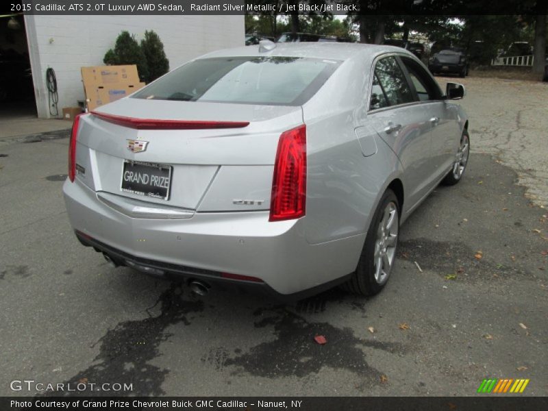 Radiant Silver Metallic / Jet Black/Jet Black 2015 Cadillac ATS 2.0T Luxury AWD Sedan