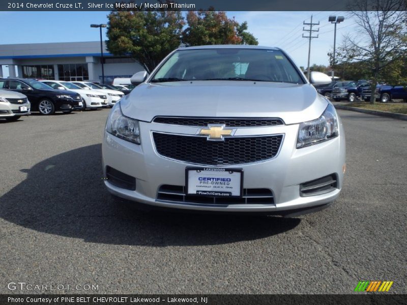 Silver Ice Metallic / Medium Titanium 2014 Chevrolet Cruze LT