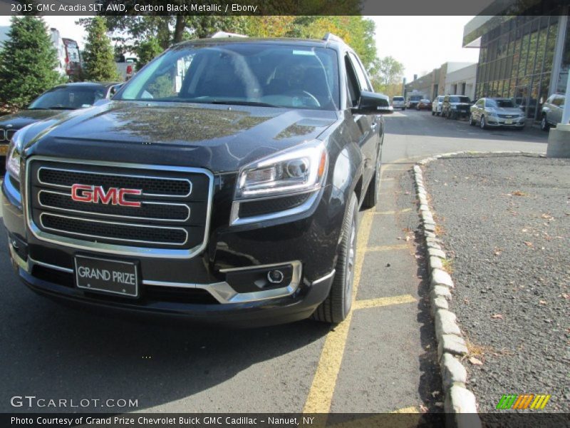 Carbon Black Metallic / Ebony 2015 GMC Acadia SLT AWD