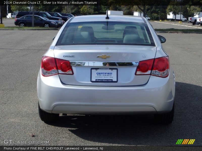 Silver Ice Metallic / Medium Titanium 2014 Chevrolet Cruze LT