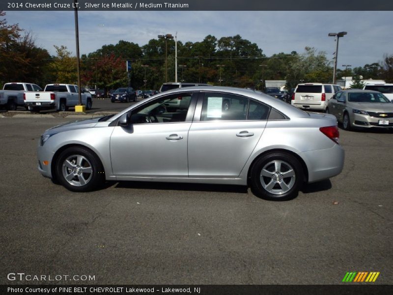 Silver Ice Metallic / Medium Titanium 2014 Chevrolet Cruze LT