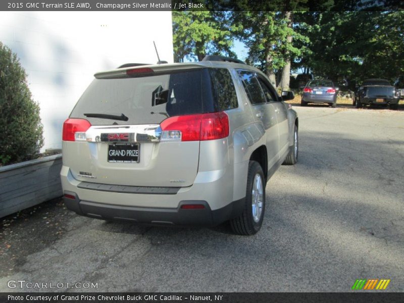 Champagne Silver Metallic / Jet Black 2015 GMC Terrain SLE AWD