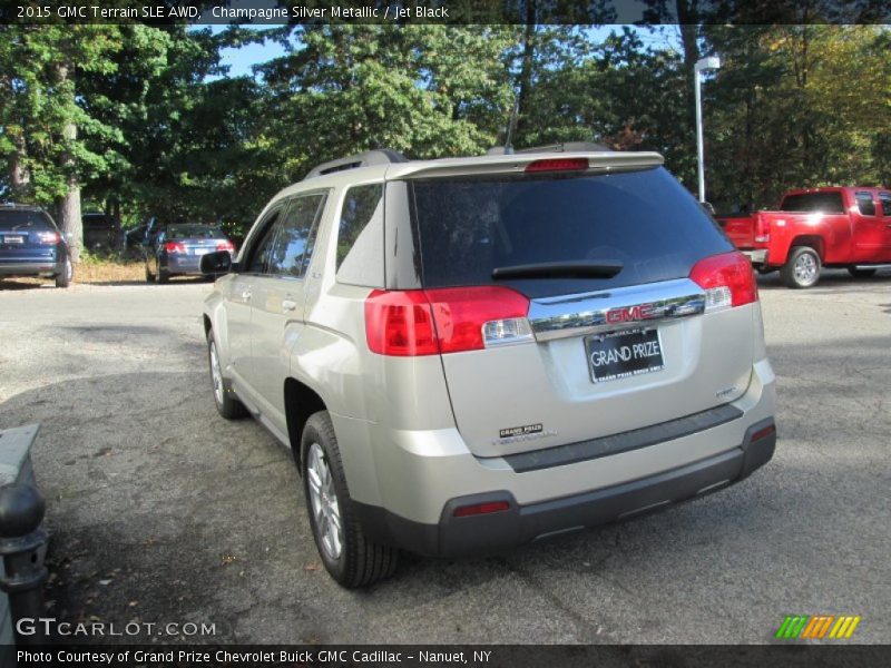 Champagne Silver Metallic / Jet Black 2015 GMC Terrain SLE AWD