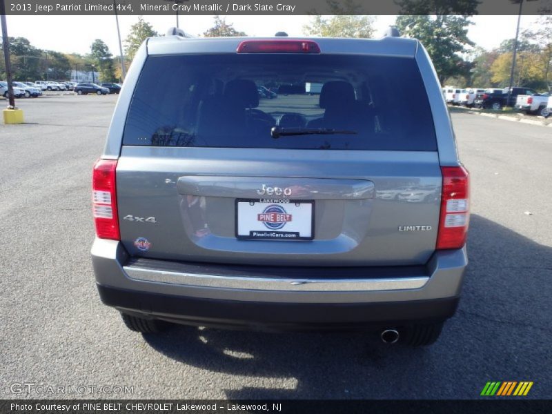 Mineral Gray Metallic / Dark Slate Gray 2013 Jeep Patriot Limited 4x4