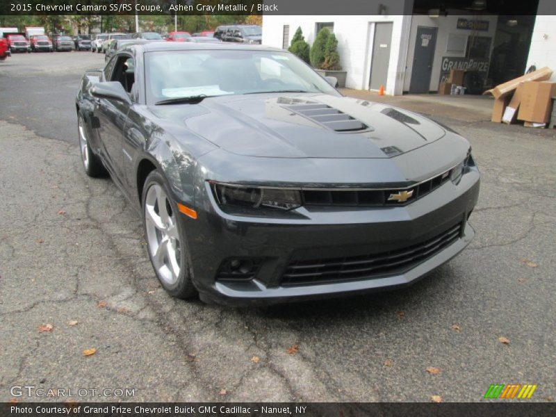 Ashen Gray Metallic / Black 2015 Chevrolet Camaro SS/RS Coupe