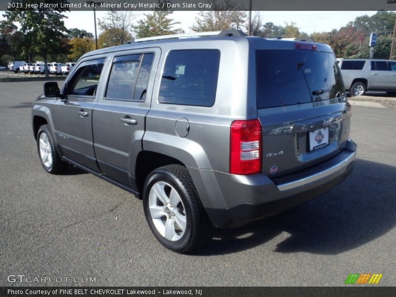 Mineral Gray Metallic / Dark Slate Gray 2013 Jeep Patriot Limited 4x4