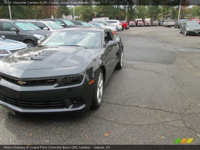 Ashen Gray Metallic / Black 2015 Chevrolet Camaro SS/RS Coupe