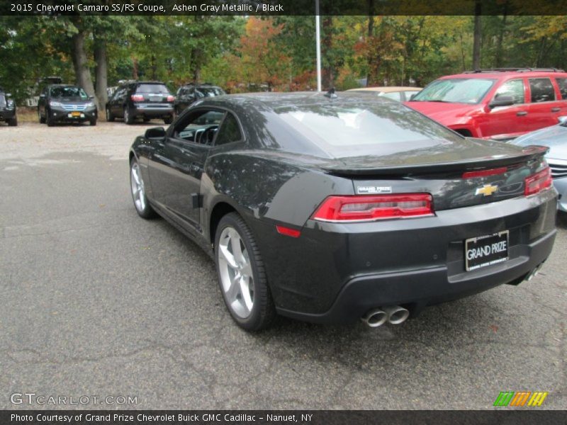 Ashen Gray Metallic / Black 2015 Chevrolet Camaro SS/RS Coupe