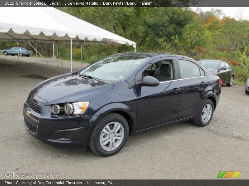 Blue Velvet Metallic / Dark Pewter/Dark Titanium 2015 Chevrolet Sonic LT Sedan