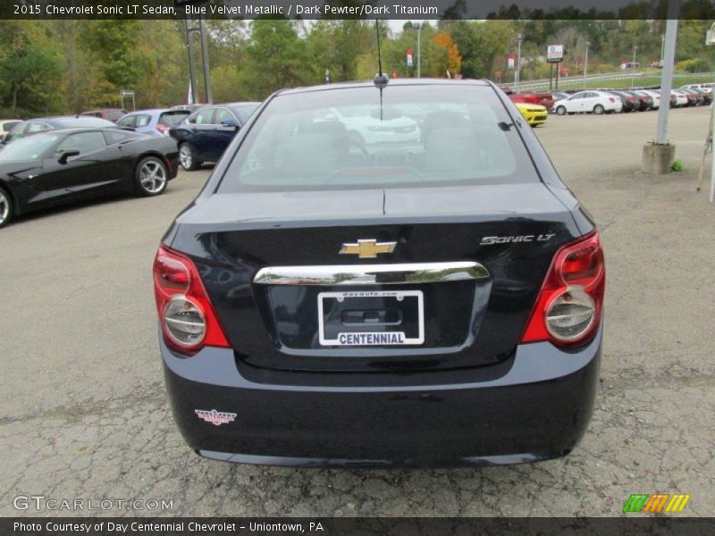 Blue Velvet Metallic / Dark Pewter/Dark Titanium 2015 Chevrolet Sonic LT Sedan