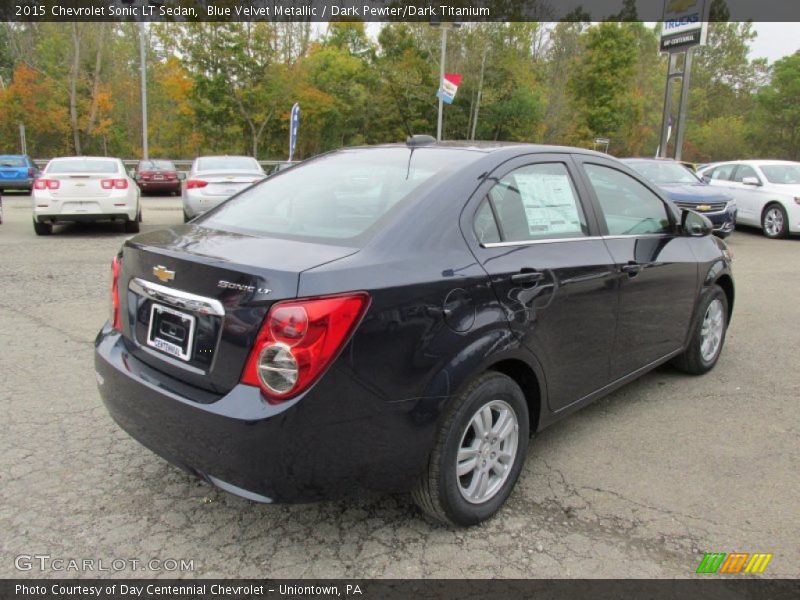 Blue Velvet Metallic / Dark Pewter/Dark Titanium 2015 Chevrolet Sonic LT Sedan