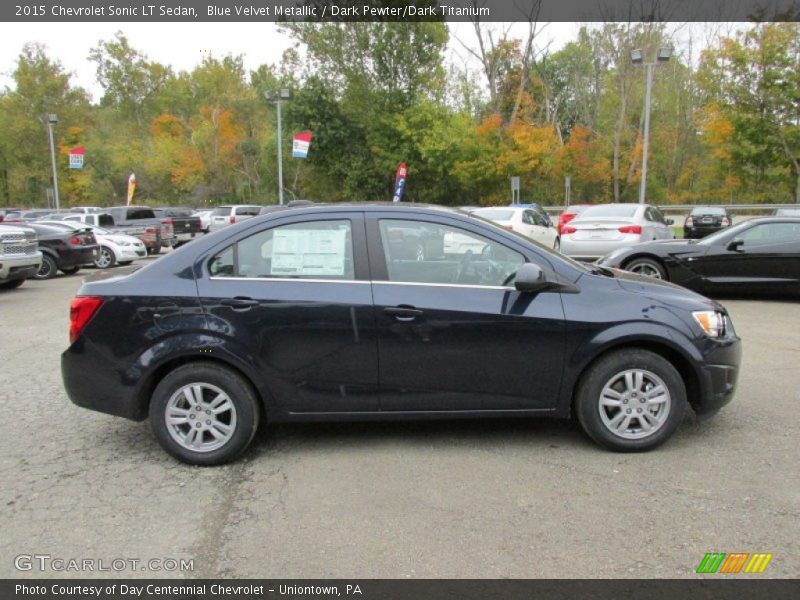 Blue Velvet Metallic / Dark Pewter/Dark Titanium 2015 Chevrolet Sonic LT Sedan