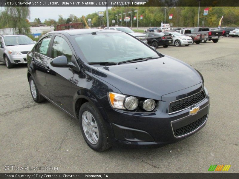 Blue Velvet Metallic / Dark Pewter/Dark Titanium 2015 Chevrolet Sonic LT Sedan