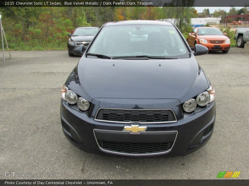 Blue Velvet Metallic / Dark Pewter/Dark Titanium 2015 Chevrolet Sonic LT Sedan