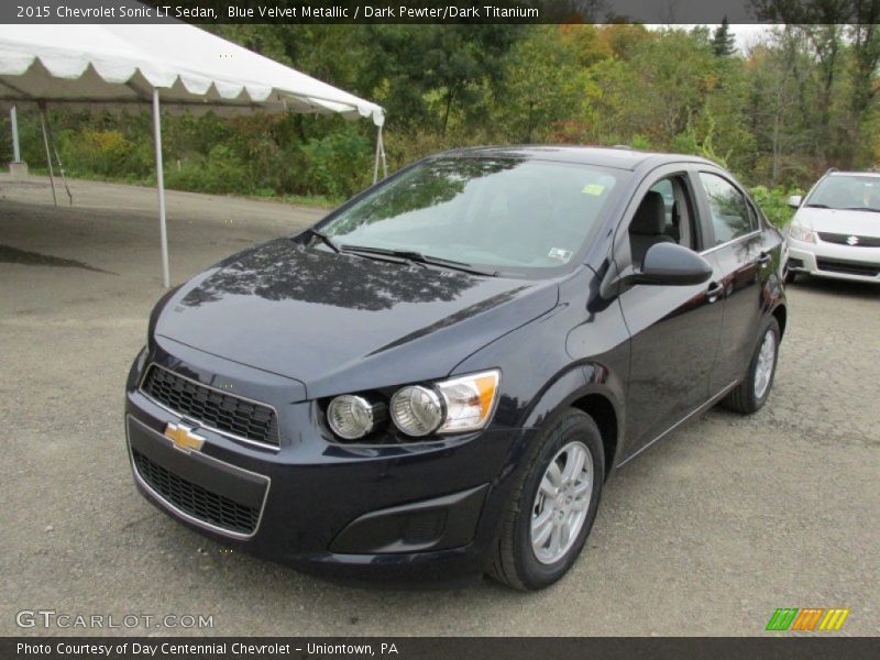 Blue Velvet Metallic / Dark Pewter/Dark Titanium 2015 Chevrolet Sonic LT Sedan