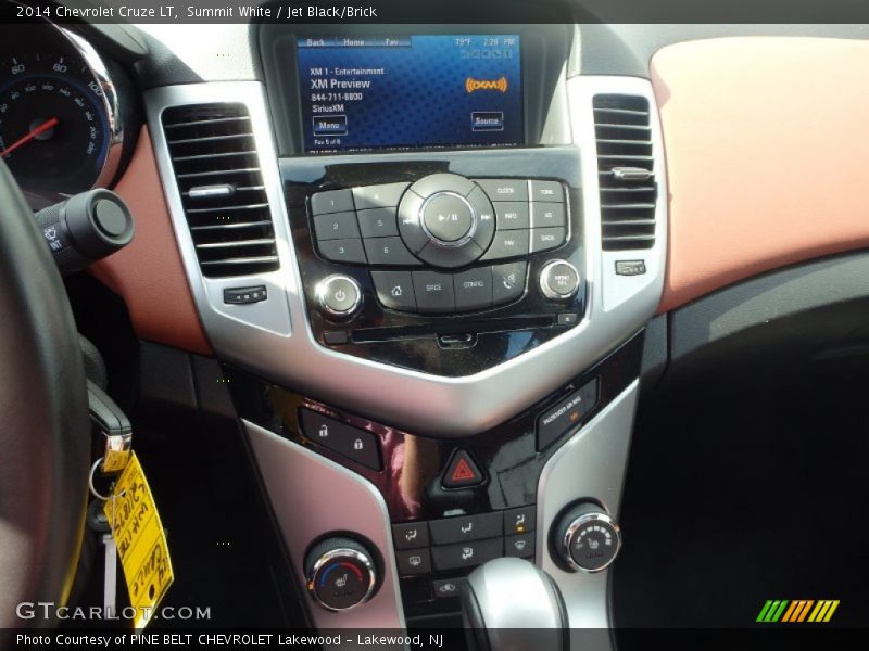 Summit White / Jet Black/Brick 2014 Chevrolet Cruze LT