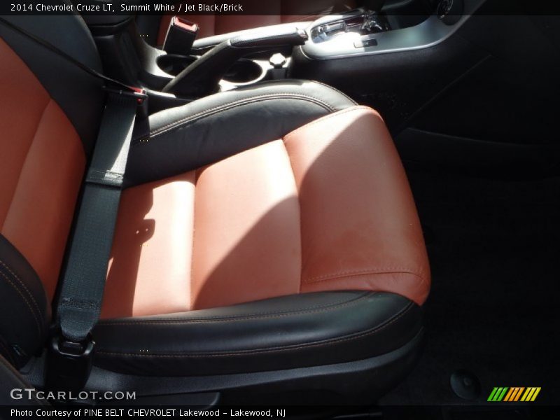Summit White / Jet Black/Brick 2014 Chevrolet Cruze LT