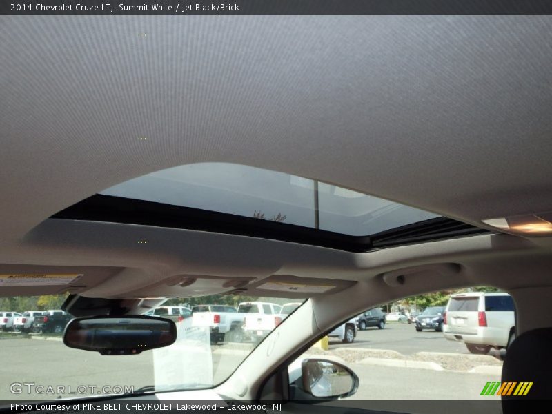 Summit White / Jet Black/Brick 2014 Chevrolet Cruze LT