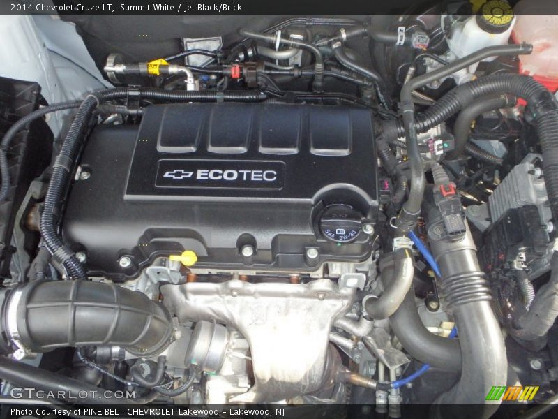 Summit White / Jet Black/Brick 2014 Chevrolet Cruze LT