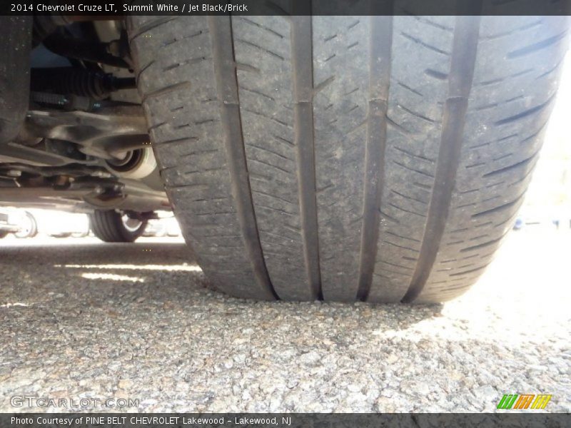 Summit White / Jet Black/Brick 2014 Chevrolet Cruze LT