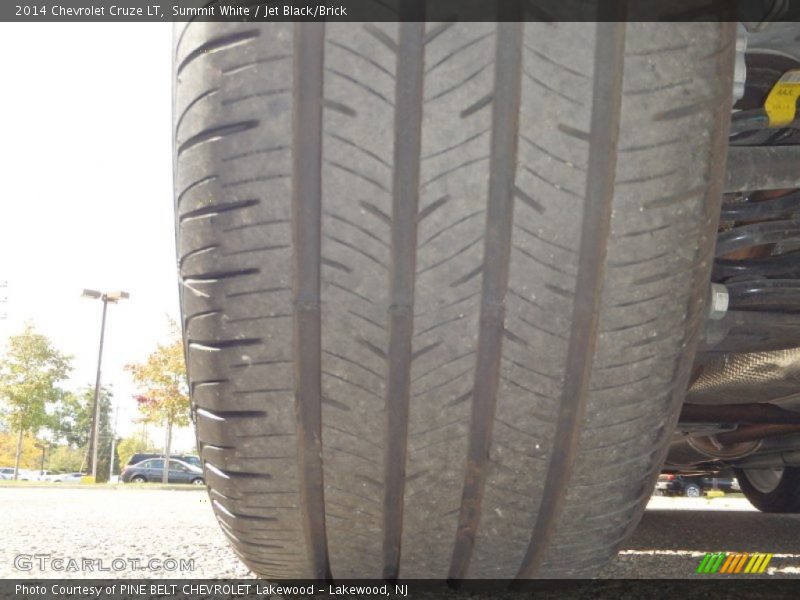 Summit White / Jet Black/Brick 2014 Chevrolet Cruze LT