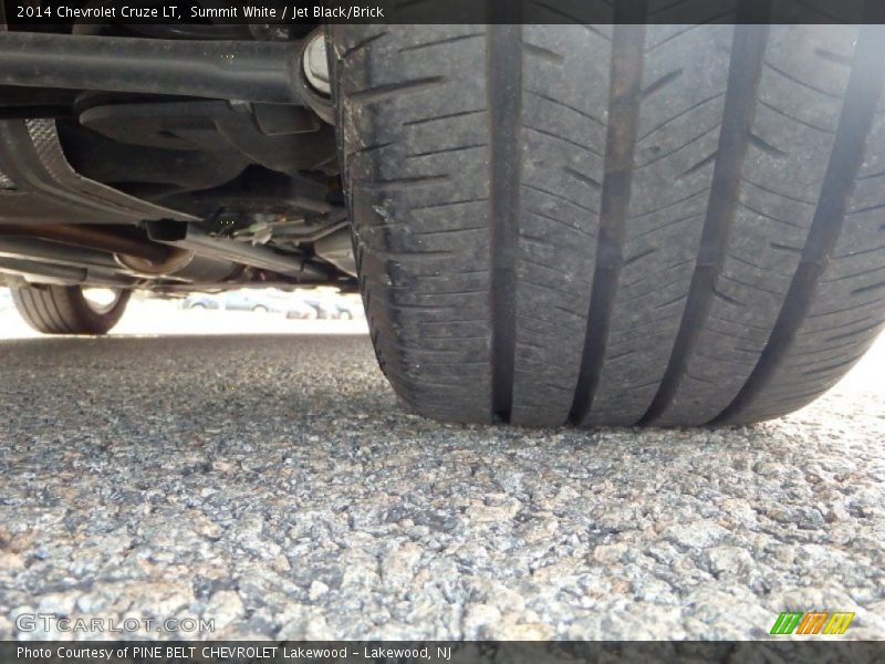 Summit White / Jet Black/Brick 2014 Chevrolet Cruze LT