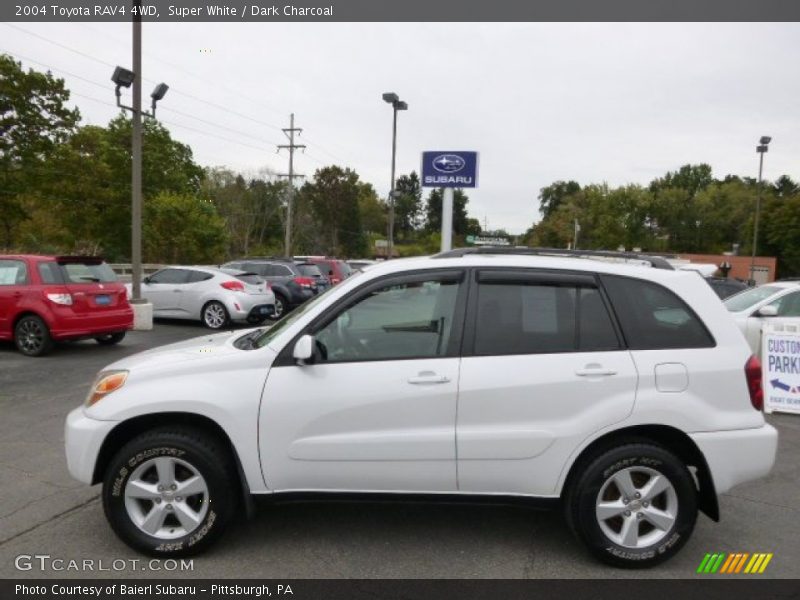 Super White / Dark Charcoal 2004 Toyota RAV4 4WD
