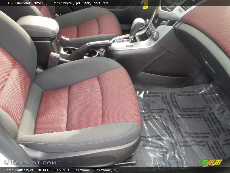 Summit White / Jet Black/Sport Red 2014 Chevrolet Cruze LT