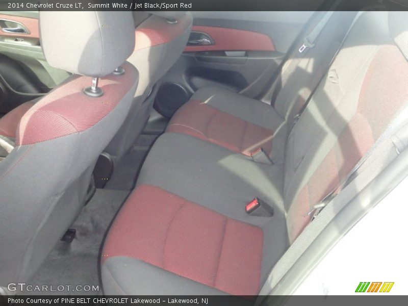 Summit White / Jet Black/Sport Red 2014 Chevrolet Cruze LT