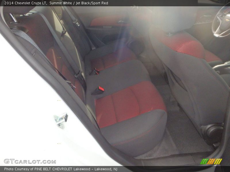 Summit White / Jet Black/Sport Red 2014 Chevrolet Cruze LT