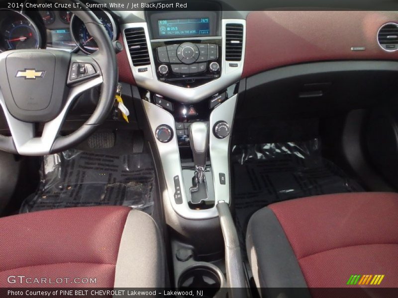 Summit White / Jet Black/Sport Red 2014 Chevrolet Cruze LT