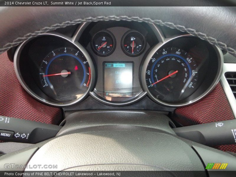 Summit White / Jet Black/Sport Red 2014 Chevrolet Cruze LT