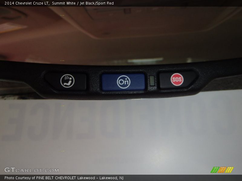 Summit White / Jet Black/Sport Red 2014 Chevrolet Cruze LT
