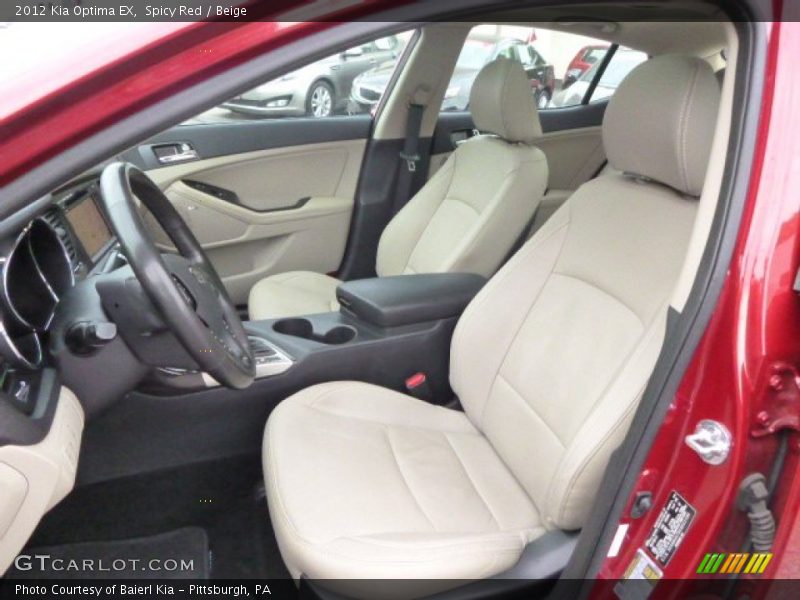 Spicy Red / Beige 2012 Kia Optima EX