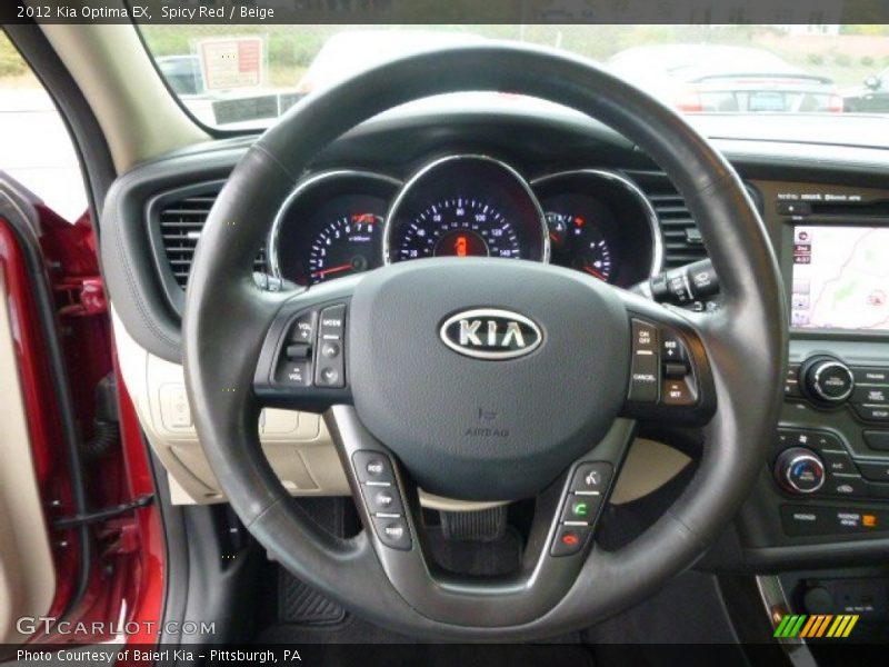 Spicy Red / Beige 2012 Kia Optima EX